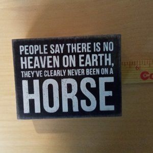 Primitives by Kathy Box Sign - Horse